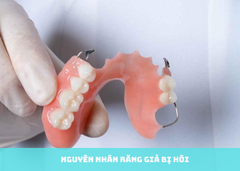 Nguyên nhân răng giả bị hôi